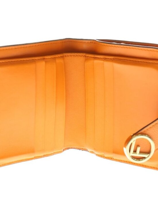 Fendi F's Compact Wallet Bifold Brown - Picture 4 of 6
